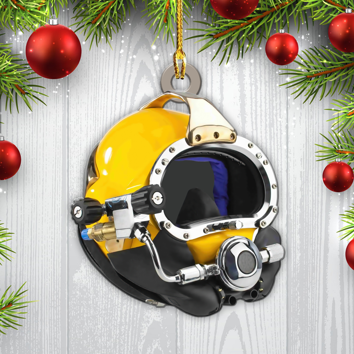 Scuba Diving Helmet Shaped Ornament