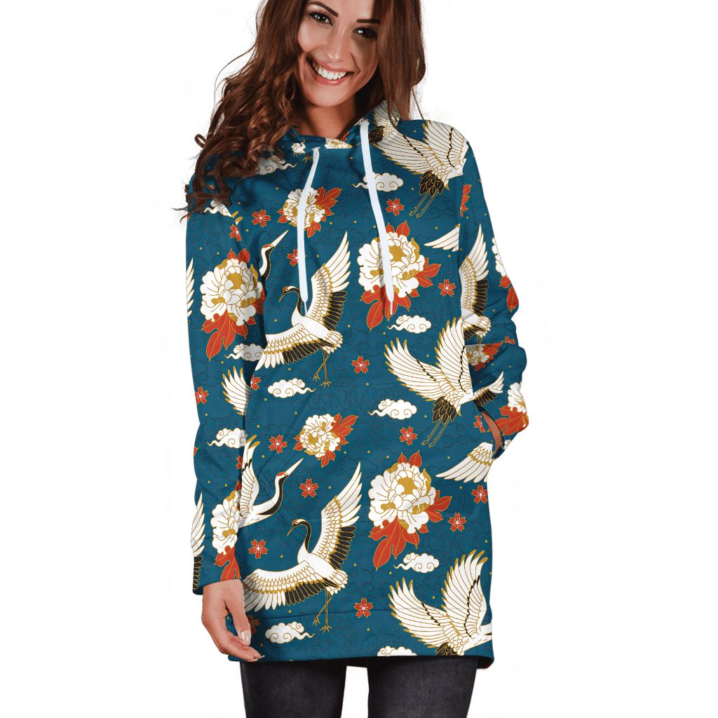 Japan Culture 3D All Over Printed Hoddie Dress for Women