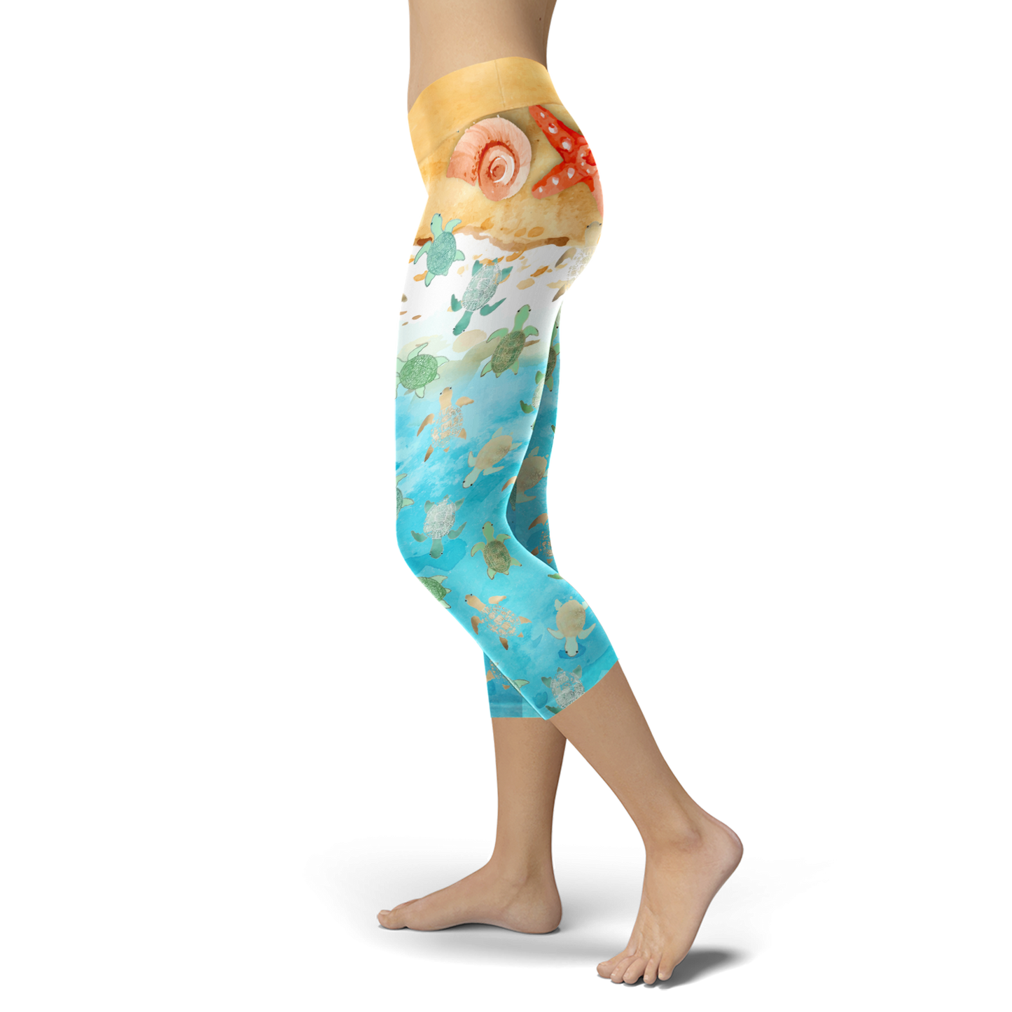 BABY TURTLES CAPRIS-Apparel-HD09-Legging-S-Vibe Cosy™
