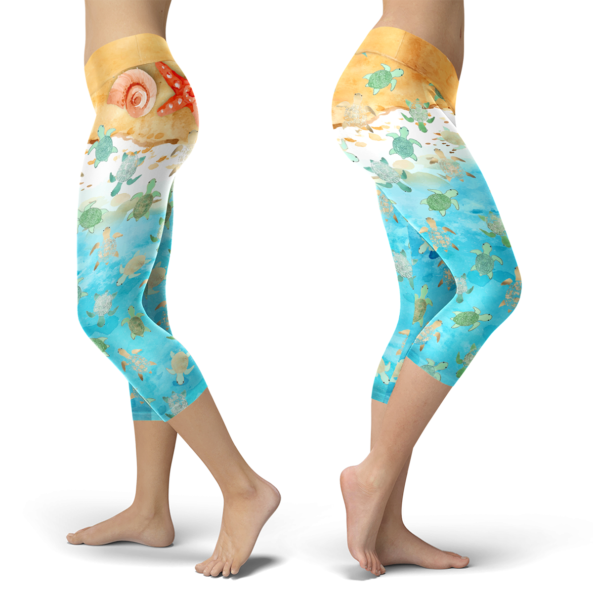 BABY TURTLES CAPRIS-Apparel-HD09-Legging-S-Vibe Cosy™