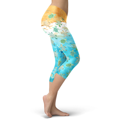 BABY TURTLES CAPRIS-Apparel-HD09-Legging-S-Vibe Cosy™
