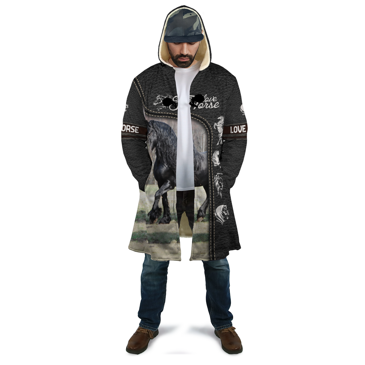 Love Horse 3D All Over Printed Shirts Pi220401-Apparel-TA-Hoodie-S-Vibe Cosy™
