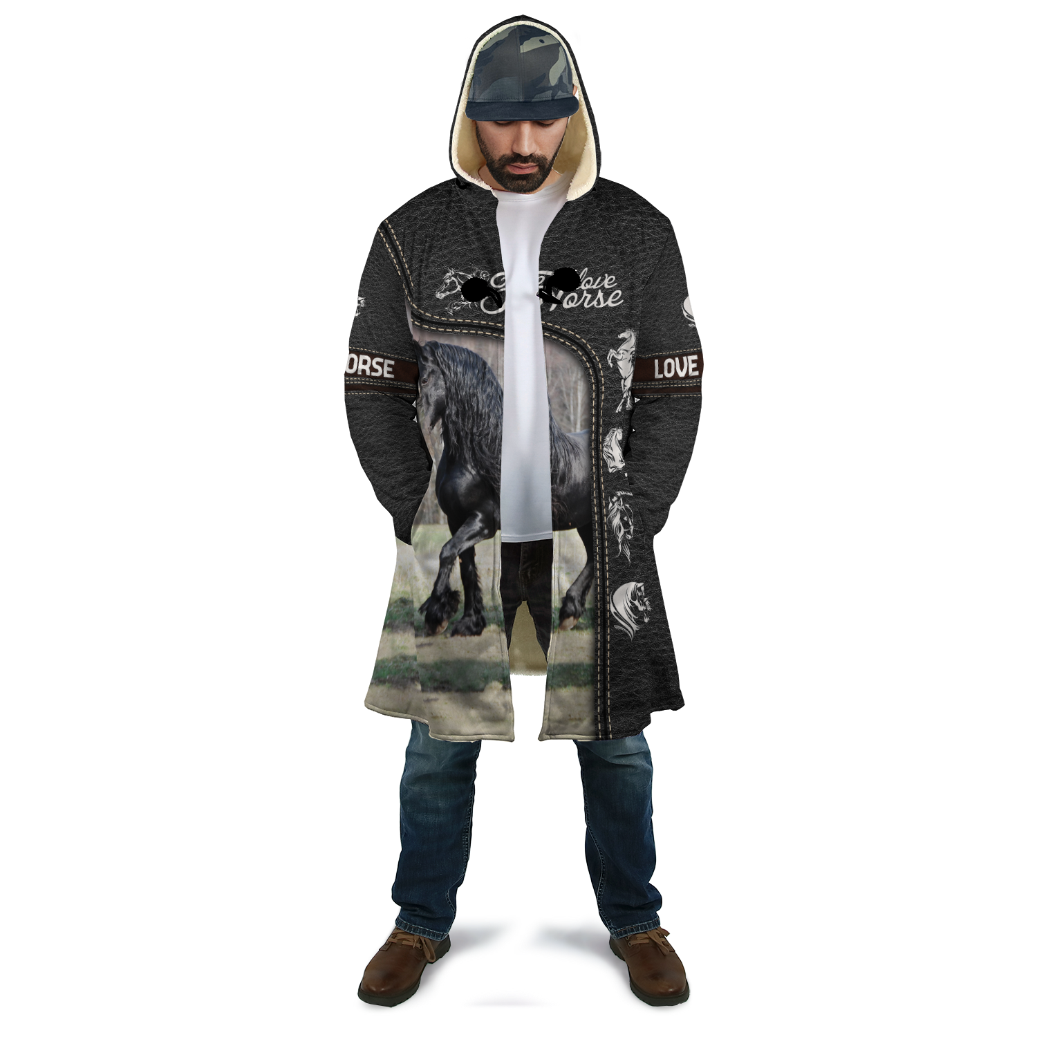 Love Horse 3D All Over Printed Shirts Pi220401-Apparel-TA-Hoodie-S-Vibe Cosy™