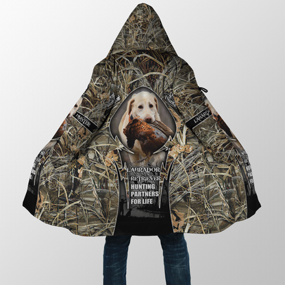 Hunting Labrador 3D Over Printed Unisex Deluxe Hoodie ML