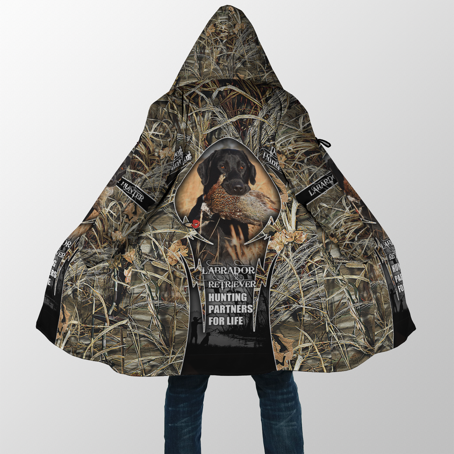 Hunting Labrador 3D Over Printed Unisex Deluxe Hoodie ML