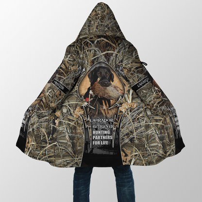Hunting Labrador 3D Over Printed Unisex Deluxe Hoodie ML