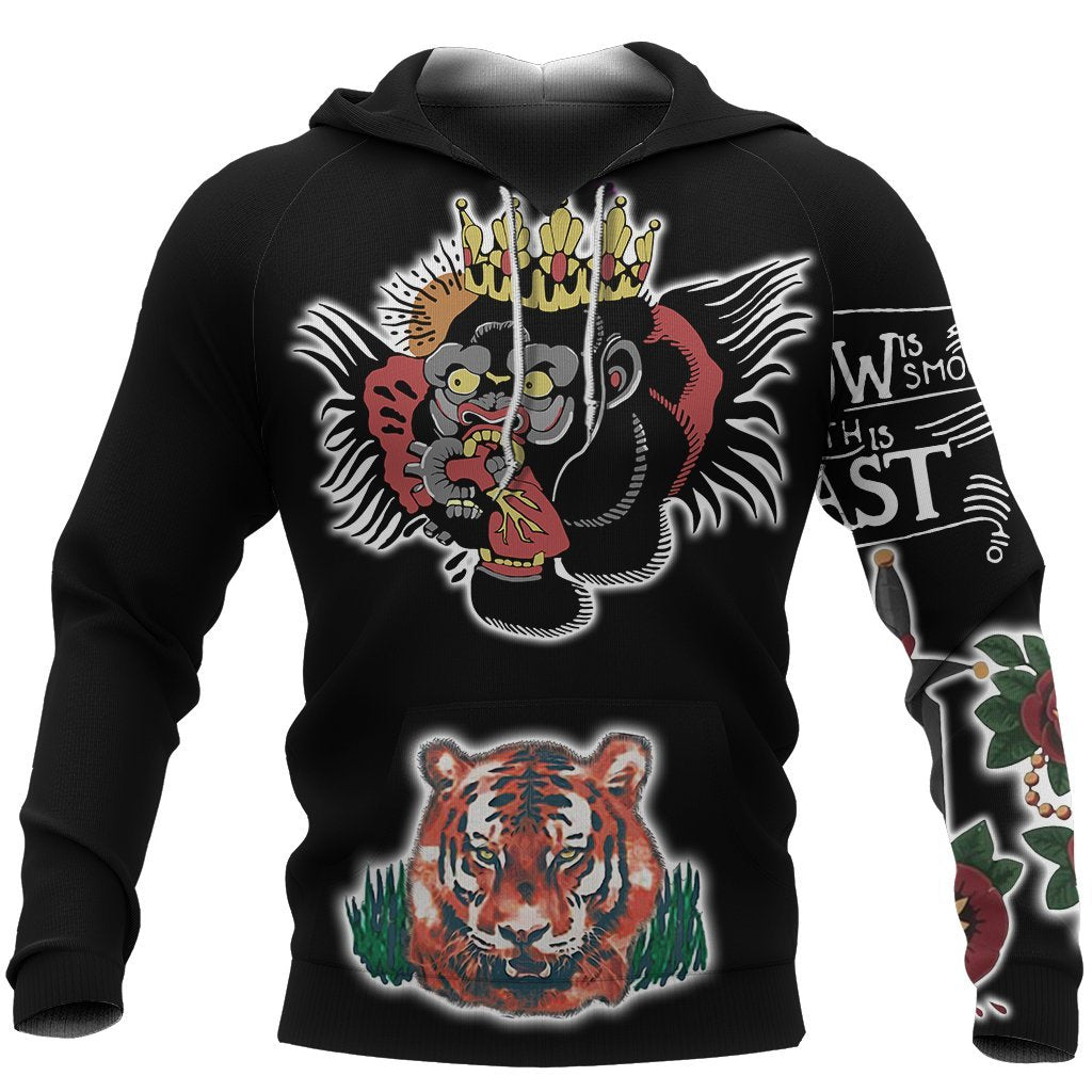 Irish Tattoo 3D All Over Printed Shirts For Men and Women TT020301-Apparel-TT-Hoodie-S-Vibe Cosy™