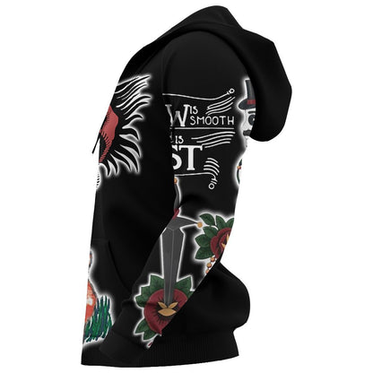 Irish Tattoo 3D All Over Printed Shirts For Men and Women TT020301-Apparel-TT-Hoodie-S-Vibe Cosy™