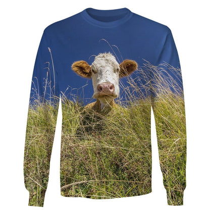 3D All Over Print Heifer Hoodie-Apparel-6teenth World-Hoodie-S-Vibe Cosy™