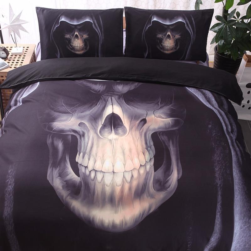 DARK Skull bedding set-Bedding Set-6teenth Outlet-US Twin-Vibe Cosy™