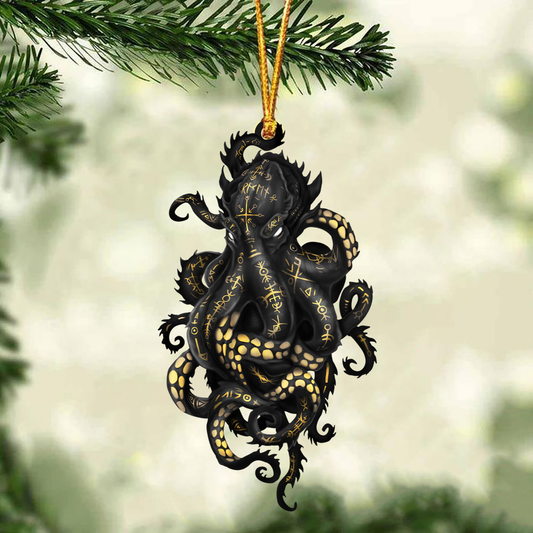 Scuba Diving Octopus Shaped Ornament