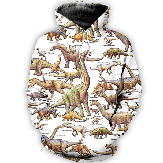 3D All Over Printed A Lot Of Dinosaurs Art Shirts and Shorts-3D All Over Printed Clothes-HP Arts-Normal Hoodie-XS-Vibe Cosy™