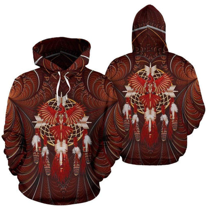 DREAMCATCHER EAGLE NATIVE All Over Hoodie HC1803-Apparel-Huyencass-Hoodie-S-Vibe Cosy™