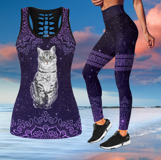 Galaxy Cat Combo Tank + Legging TR0708201