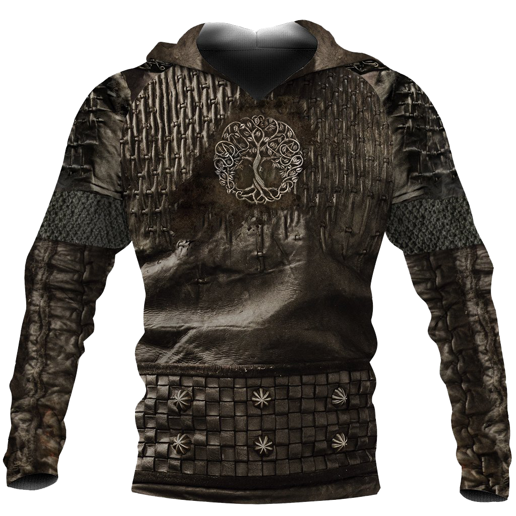 Irish Armor Knight Warrior Chainmail 3D All Over Printed Shirts For Men and Women AM020304-Apparel-TT-Hoodie-S-Vibe Cosy™