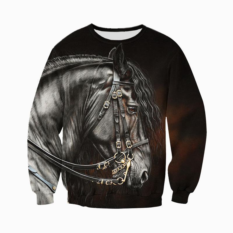 3D All Over Printing Japanese Horse Shirts-Apparel-NNK-Sweatshirt-S-Vibe Cosy™