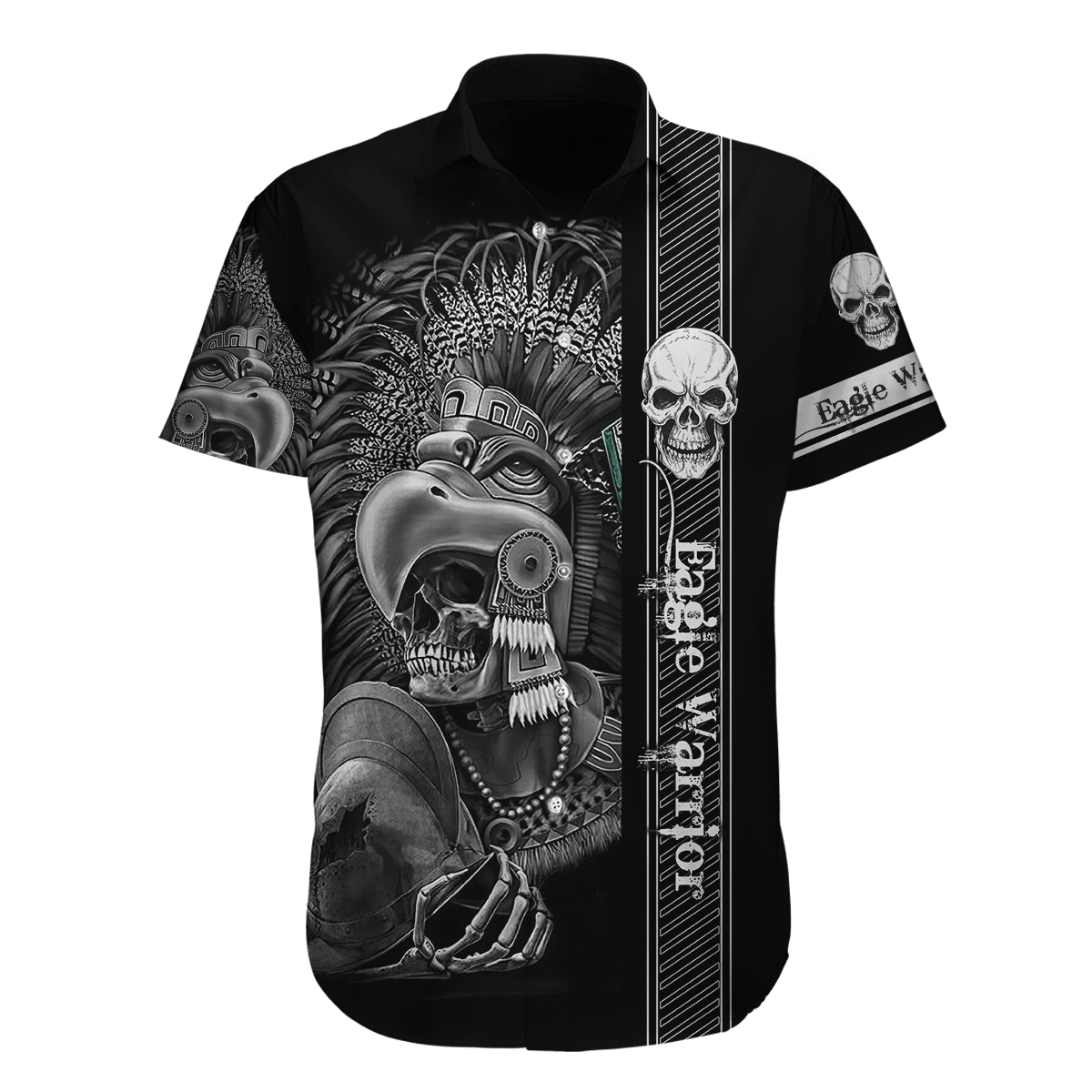 Eagle Warrior Aztec Mexican 3D All Over Printed Hoodie