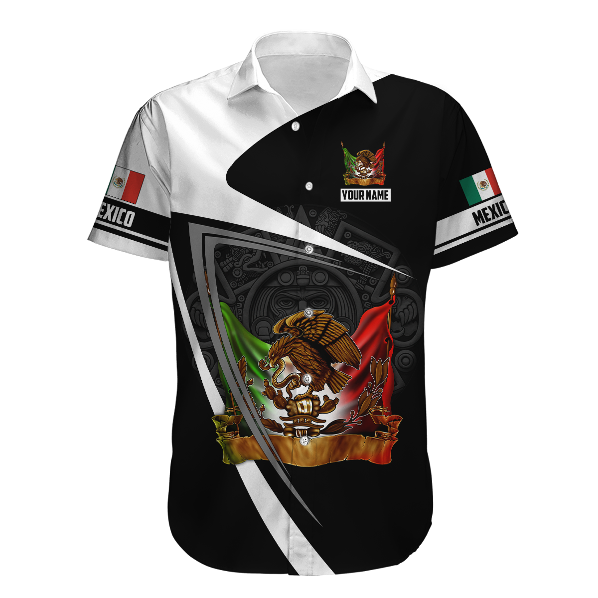 Personalized Name Mexico 3D All Over Printed Unisex Shirts
