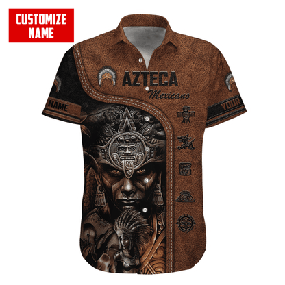 Personalized Name Azteca Mexicano 3D All Over Printed Hoodie