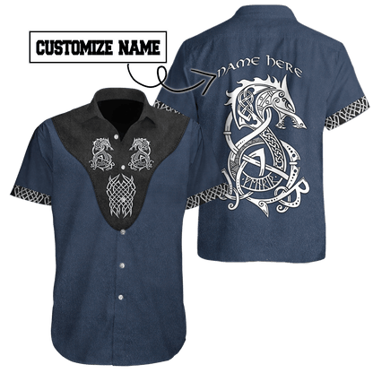 Customized Name Viking 3D All Over Printed Unisex Shirts