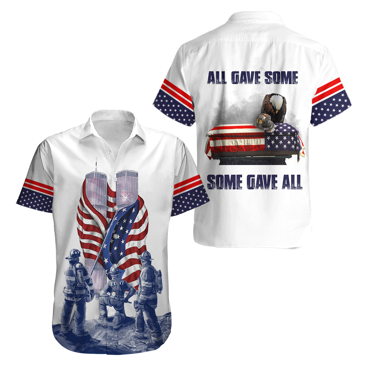 Firefighter 911 Patriot Day 3D All Over Printed Unisex Shirts