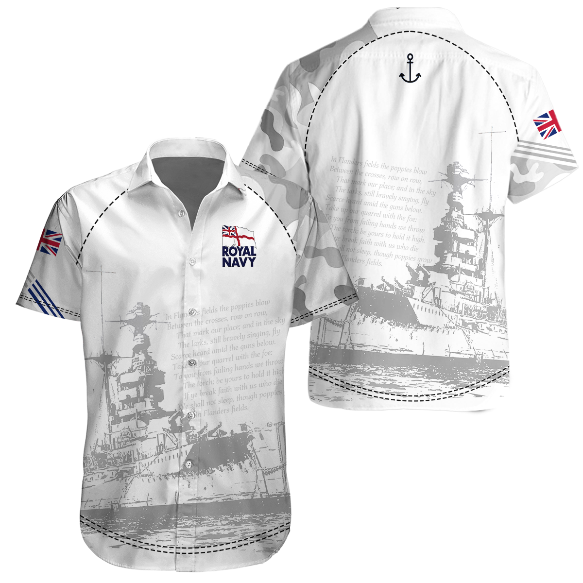 Royal Navy United Kingdom 3D All Over Printed Unisex Shirts