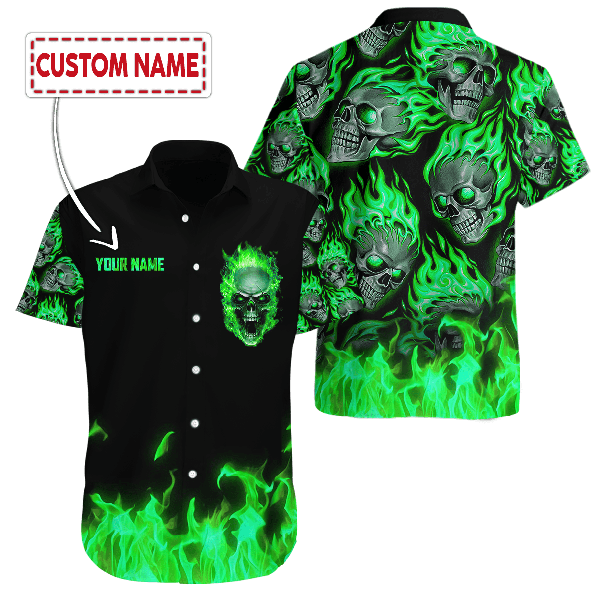 Skull 3D All Over Printed Unisex Shirts
