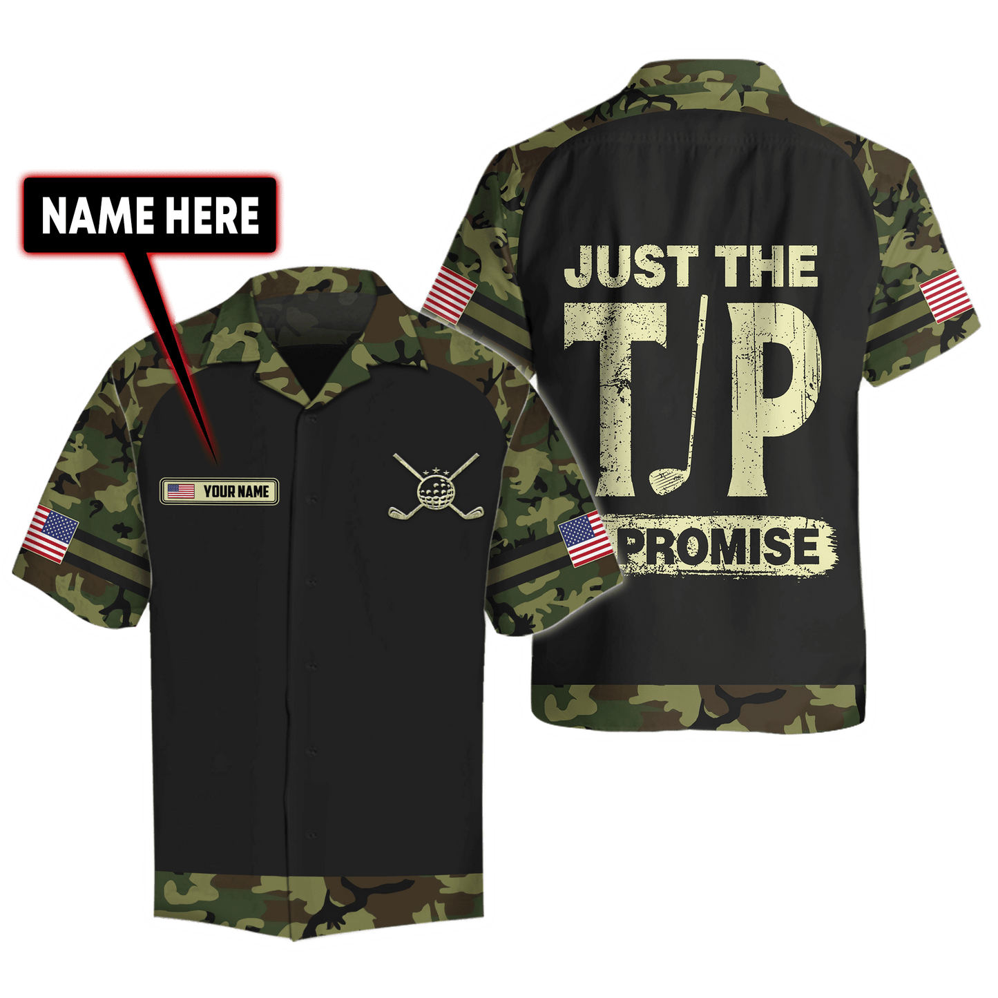 Custom Name XT Golf Lovers 3D Printed Shirts