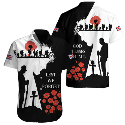 Remembrance Day Lest We Forget 3D All Over Printed Unisex Shirts