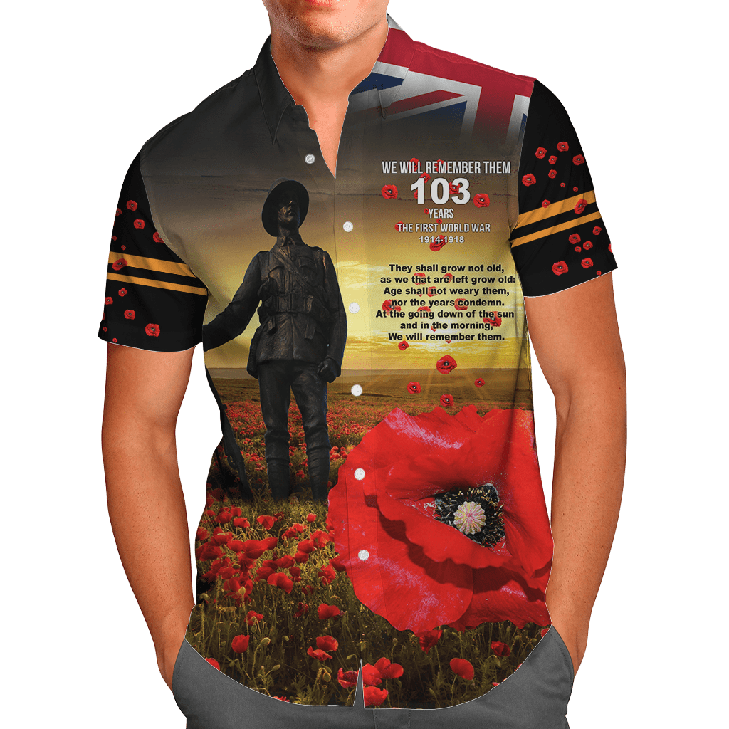 Remembrance Day Lest We Forget 3D All Over Printed Unisex Shirts