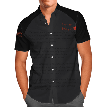 Remembrance Day Lest We Forget 3D All Over Printed Unisex Shirts