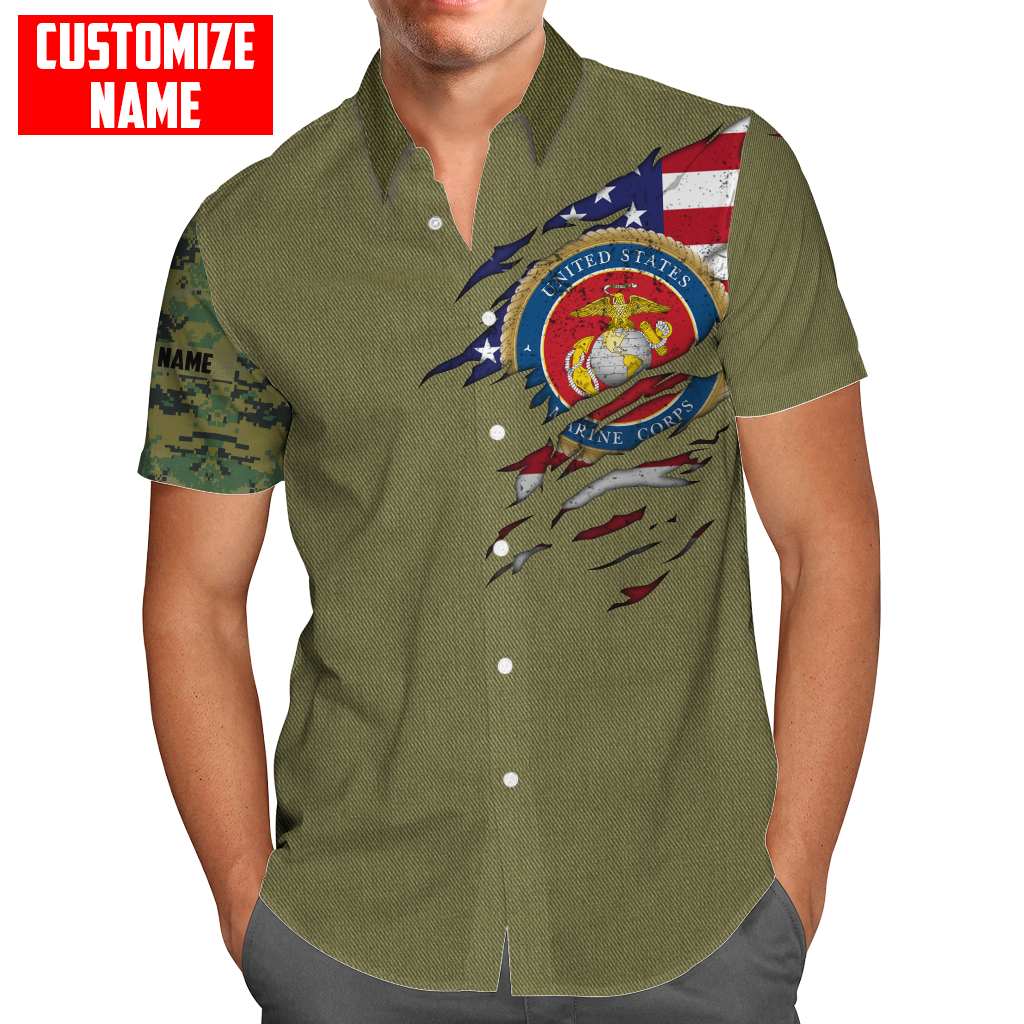 Custom name Soldier US Marine Corps 3d all over printed shirt hoodie MH06072107