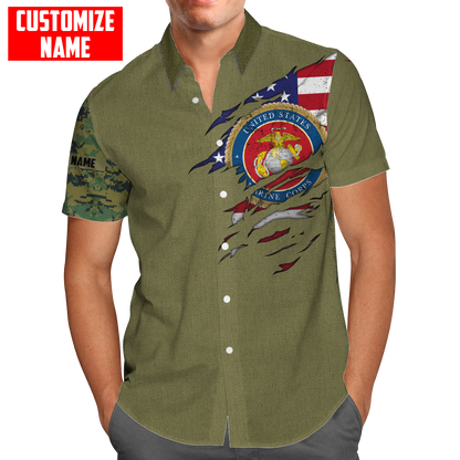 Custom name Soldier US Marine Corps 3d all over printed shirt hoodie MH06072107