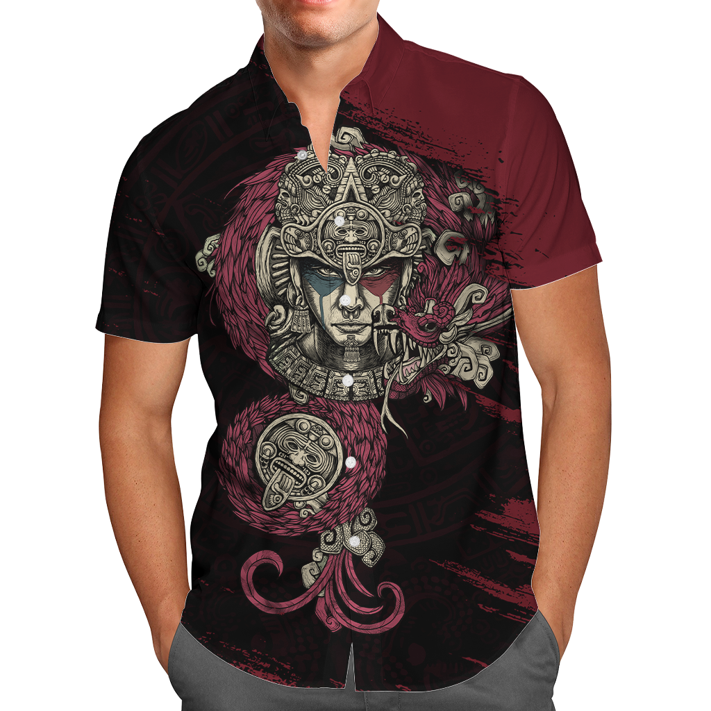 Aztec Warrior 3D All Over Printed Unisex Hoodie no2