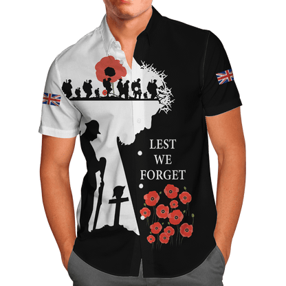 Remembrance Day Lest We Forget 3D All Over Printed Unisex Shirts