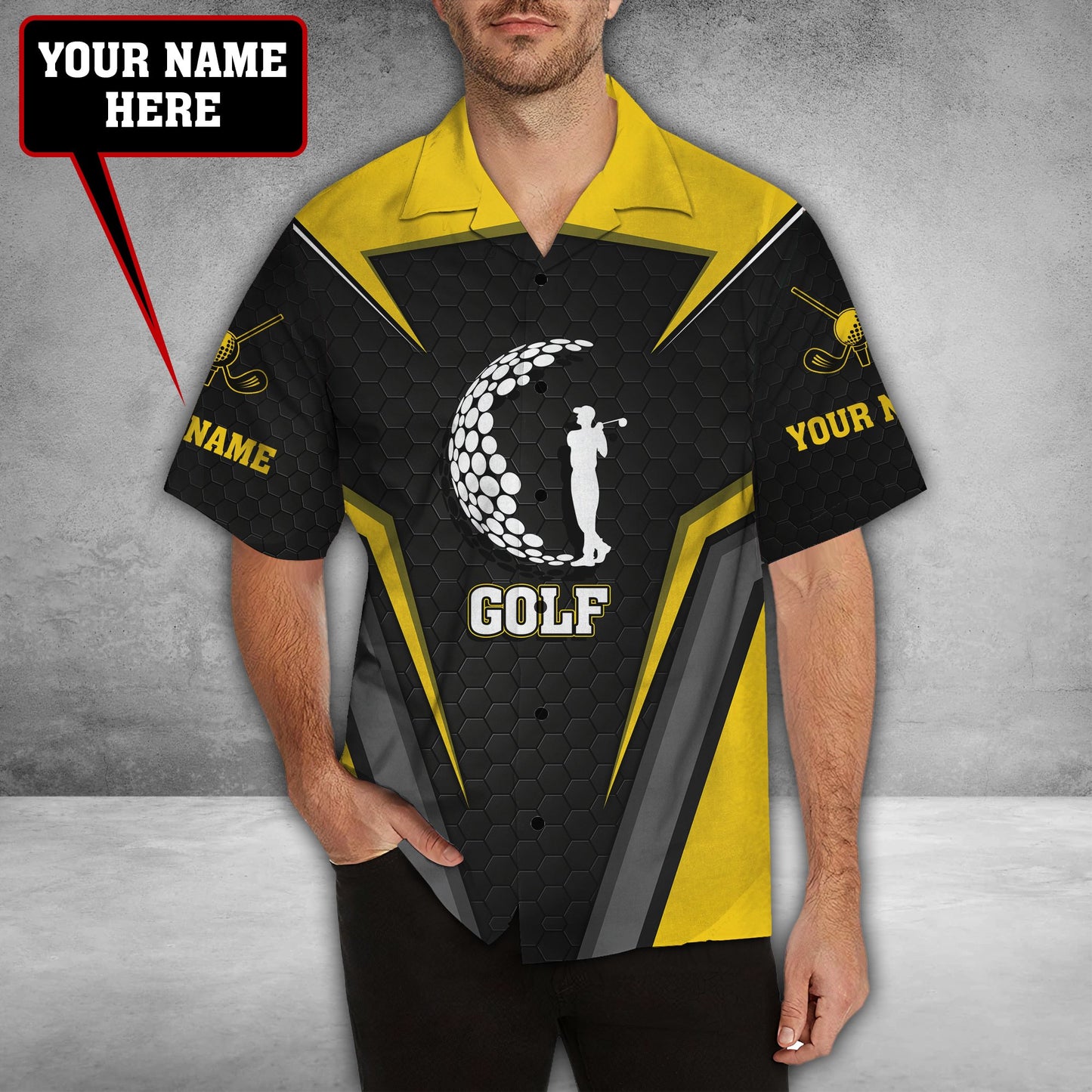 Custom Name XT Golf Player 3D Printed Clothes AM16042102