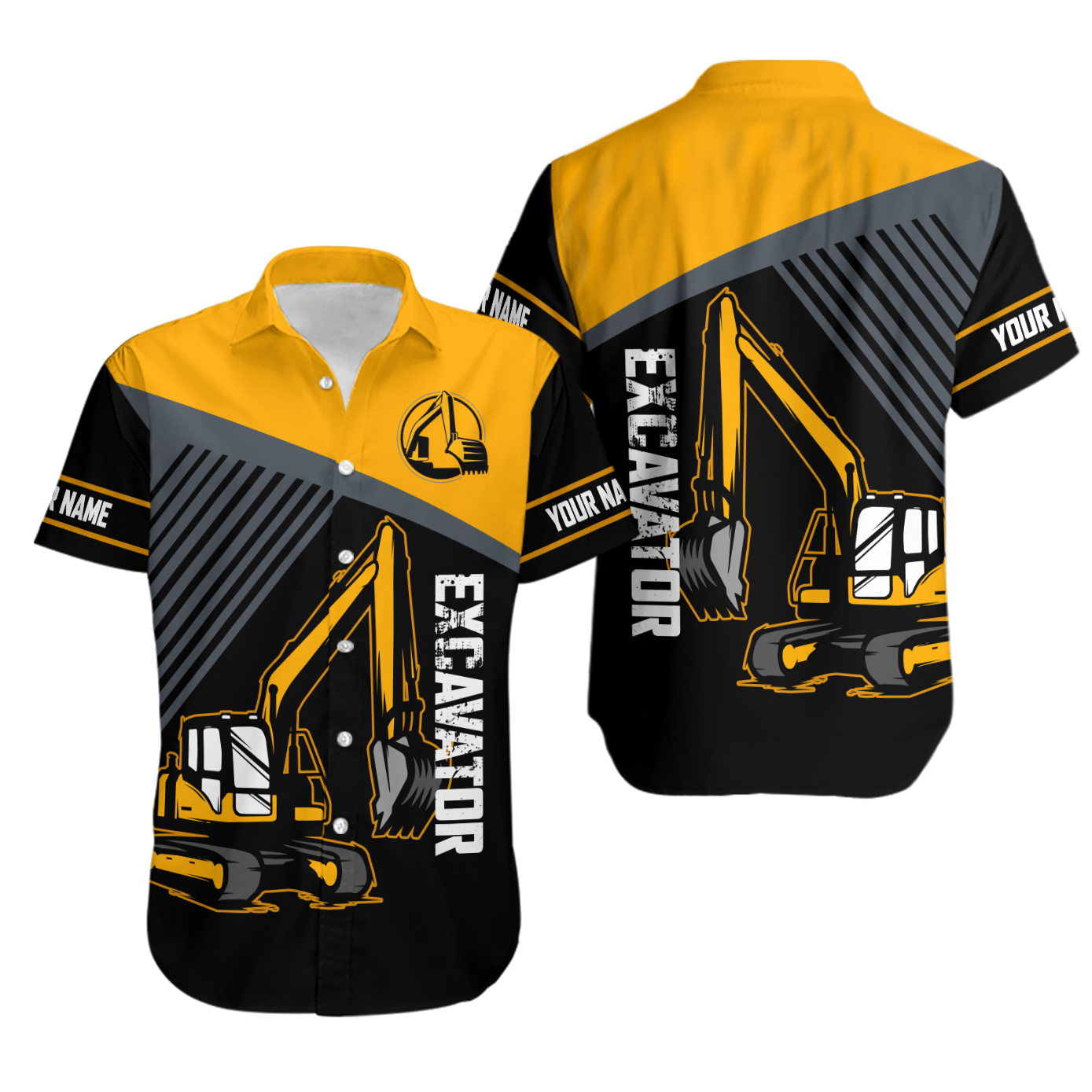 Custom Name XT Excavator 3D Printed shirts