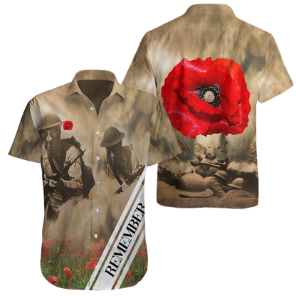 Remembrance Day Lest We Forget 3D All Over Printed Unisex Shirts