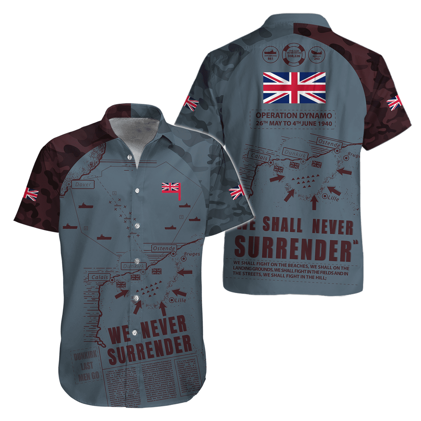 Remembrance Day Lest We Forget 3D All Over Printed Unisex Shirts