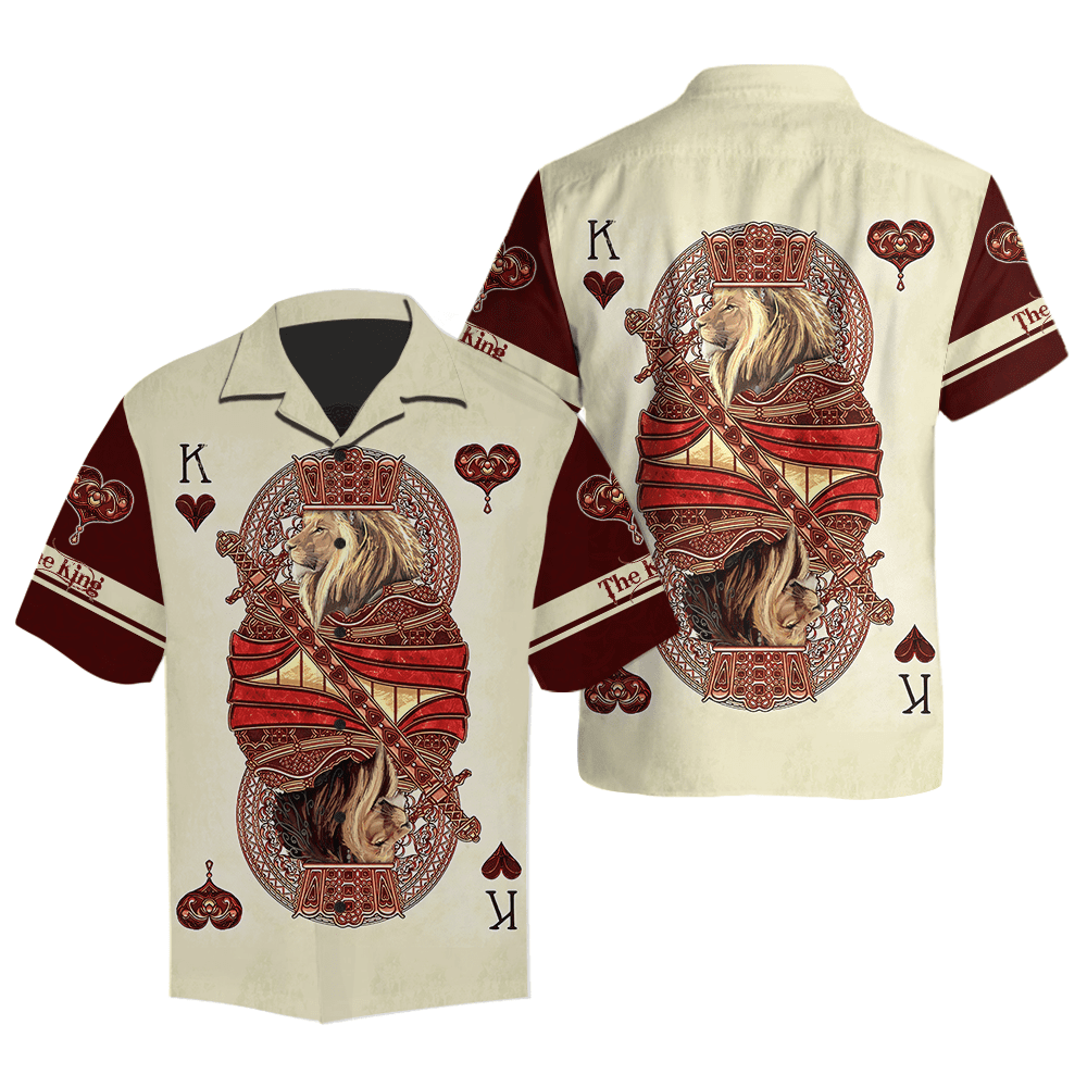 Summer Collection - King Heart Lion 3D All Over Printed Unisex Shirts