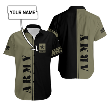 Custom name US Army Veteran Basic 3d printed shirts Proud Military SN19052104