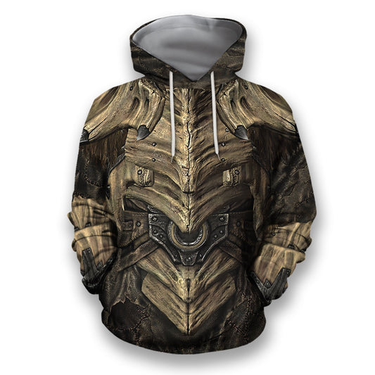 All Over Printed Dragonplate Armor Hoodie-Apparel-HbArts-Hoodie-S-Vibe Cosy™