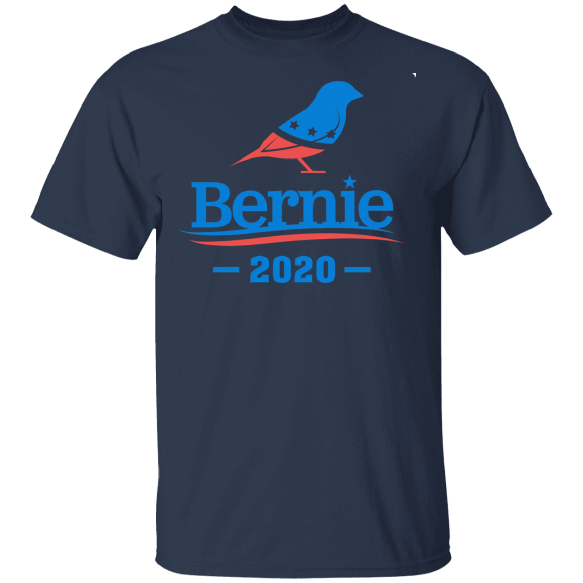 Bernie Sanders 2020 Bird T-Shirt Supporters-T-Shirts-CustomCat-Navy-S-Vibe Cosy™