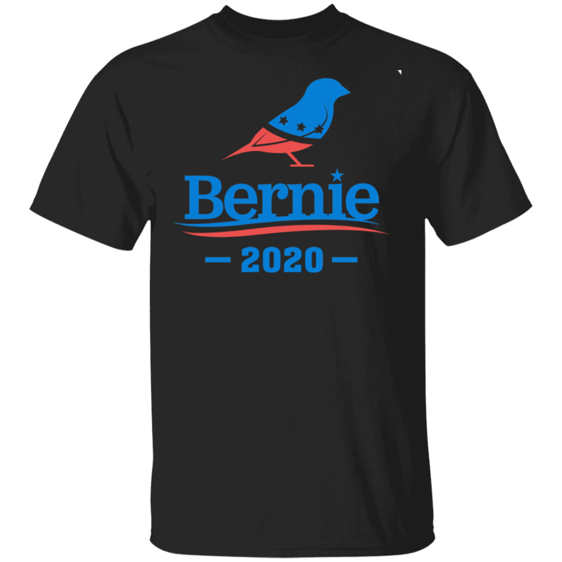 Bernie Sanders 2020 Bird T-Shirt Supporters-T-Shirts-CustomCat-Black-S-Vibe Cosy™