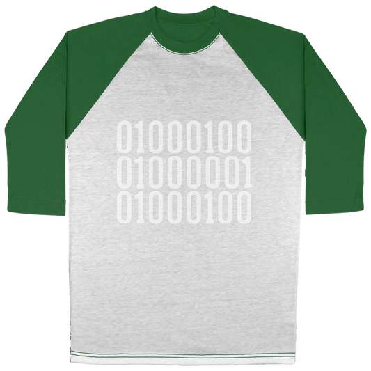 AOPSR 3/4 Sleeve Raglan (Green Only)-All-Over Shirts-CustomCat-White/Green-X-Small-Vibe Cosy™
