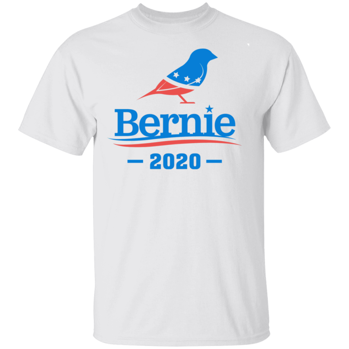 Bernie Sanders 2020 Bird T-Shirt Supporters-T-Shirts-CustomCat-White-S-Vibe Cosy™