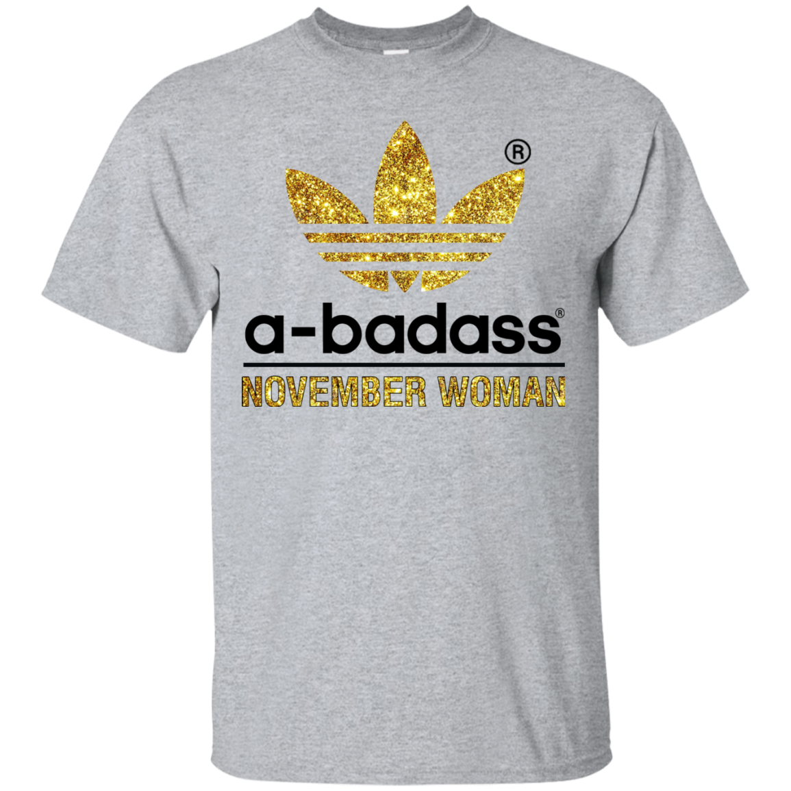 Abadass NovemberWoman-T-Shirts-CustomCat-Sport Grey-S-Vibe Cosy™