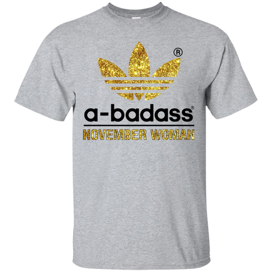 Abadass NovemberWoman-T-Shirts-CustomCat-Sport Grey-S-Vibe Cosy™