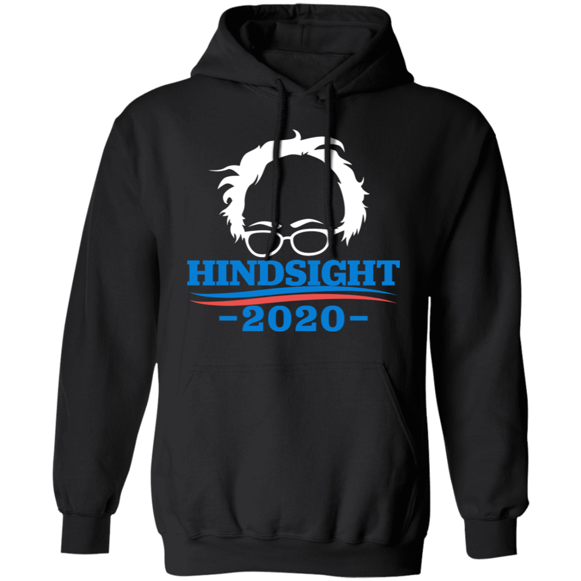 Bernie Sanders Hindsight 2020 T-Shirt-Sweatshirts-CustomCat-Black-S-Vibe Cosy™