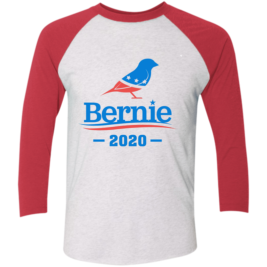 Bernie Sanders 2020 Bird T-Shirt Supporters-T-Shirts-CustomCat-Heather White/Vintage Red-X-Small-Vibe Cosy™